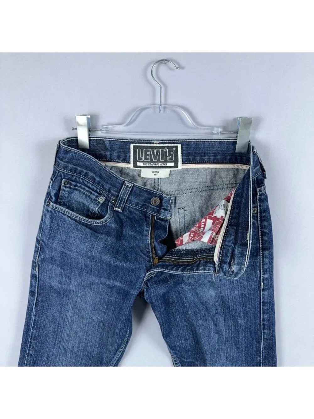 Levis 511 Jeans Mens Size W32 L32 Blue Skinny Mid Rise Medium Wash